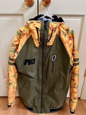 Burton Analog agreed Tropical Hula Ski/Snowboard Jacket - Rare Discontinued